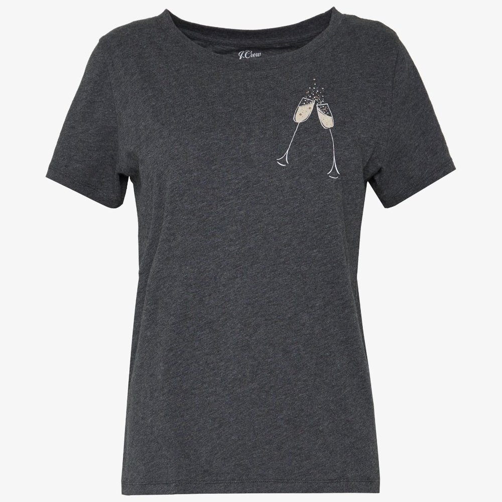 J. Crew Grey Champagne T-Shirt XS NWT